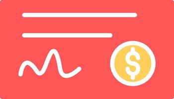 Cheque Icon Design vector