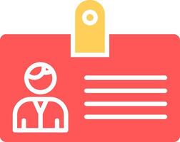 Identification Card Icon Design vector