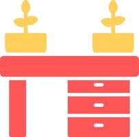 Office Desk Icon Design vector