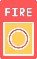 Fire Button Icon Design vector