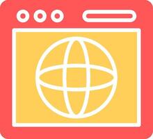 Earth Globe Icon Design vector