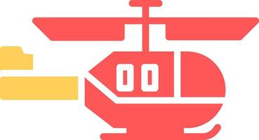 Military Helicopter Icon Design vector