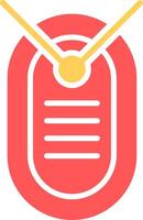 Dog Tag Icon Design vector
