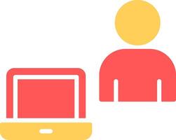 Work From Home Icon Design vector