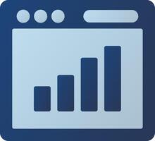 Bar Chart Icon Design vector