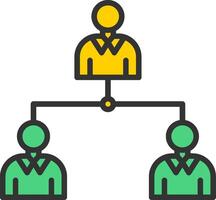 Hierarchy Icon Design vector