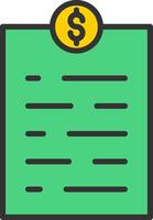Invoice Icon Design vector