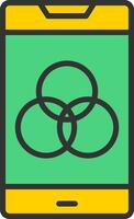 Color Scheme Icon Design vector