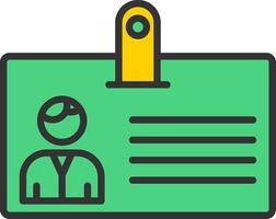 Identification Card Icon Design vector