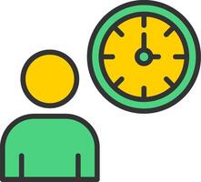 Working Hours Icon Design vector
