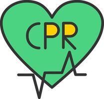 CPR Icon Design vector