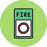 Fire Button Icon Design vector