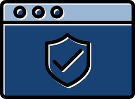 Web Security Icon Design vector