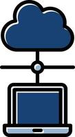 Cloud Network Icon Design vector