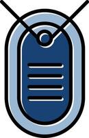 Dog Tag Icon Design vector