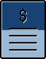 Paper Bills Icon Design vector