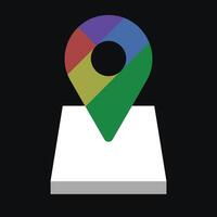 Maps pin location pin Map Pin Art Icons and Graphics vector