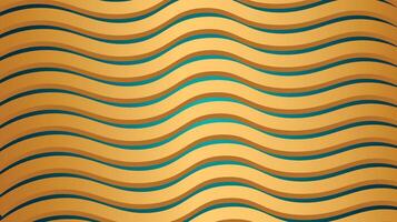 Retro Groovy Wavy Psychedelic background simple abstract seagreen Abstract background with flowing lines. Pro vector