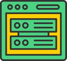 Database Icon Design vector