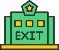 Exit Icon Design vector