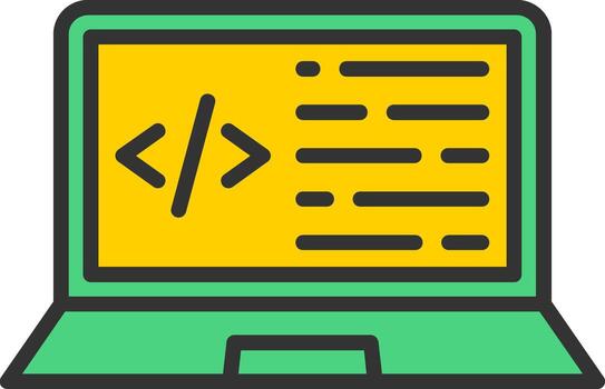 Programing Icon Design vector