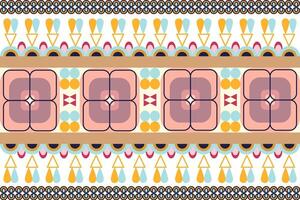 a colorful ethnic pattern, retro geometric shapes. vector