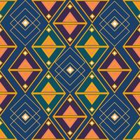 a ethics colorful seamless pattern with orange, blue and yellow, geometric pattern vector