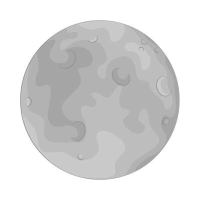 Illustration of moon