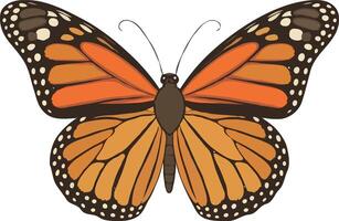 Monarch butterfly clip art vector