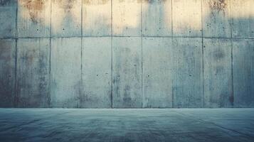 Textured concrete wall in urban environment. close up view of a grey concrete wall photo