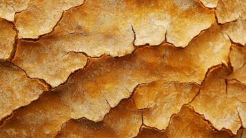 Baked bread crust, close-up surface, uniform texture background photo