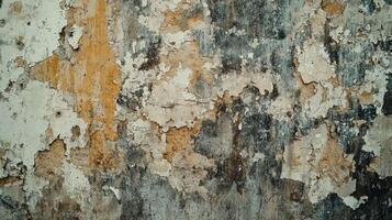 Textured concrete wall in urban environment. close up view of a grey concrete wall photo