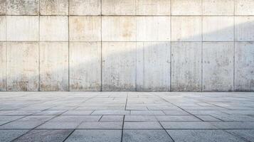 Textured concrete wall in urban environment. close up view of a grey concrete wall photo