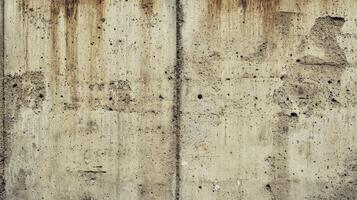 Textured concrete wall in urban environment. close up view of a grey concrete wall photo