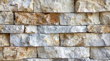 Natural stone wall with a stunning granite texture ideal for architectural and design projects photo