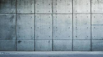 Textured concrete wall in urban environment. close up view of a grey concrete wall photo