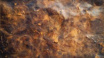 Worn leather surface texture with unique character and age photo