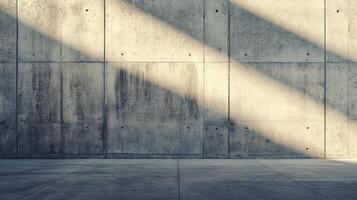 Textured concrete wall in urban environment. close up view of a grey concrete wall photo