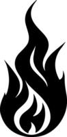 Fire flame on white background vector