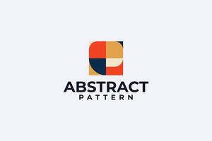 Abstract colorful pattern palette logo design premium vector