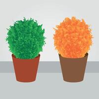 Modern and Colorful Tree Pot Design vector