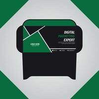 Printable and Professional Modern Envelope Design vector