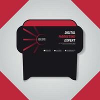 Printable and Professional Clean Envelope Design vector