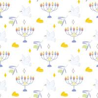 Seamless pattern, Hanukkah, for fabric or wrapping paper. illustration vector