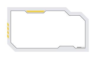 Futuristic element illustration. Colorful lower third overlay. vector