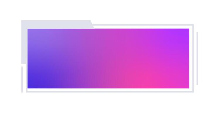 Futuristic element illustration. Colorful lower third overlay.