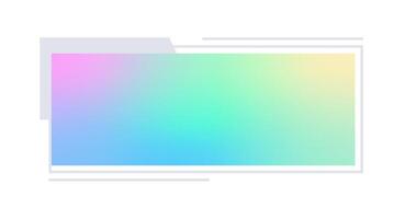 Futuristic element illustration. Colorful lower third overlay. vector