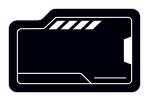 Futuristic element illustration. Colorful lower third overlay. vector