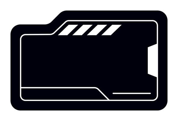 Futuristic element illustration. Colorful lower third overlay.