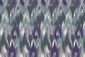 Seamless Ikat Fabric Pattern, Tribal Geometric Design, Traditional Abstract Background for Textile, Wallpaper vector